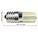 Kakanuo E17 LED Bulb Microwave Oven Light Dimmable 4 Watt Natural White 4000K 72X3014SMD AC110-130V (Pack of 2)