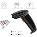 UNIDEEPLY Laser Barcode Scanner,1D Hand-Free and Handheld Barcode Reader, USB Barcode Reader with High Speed up to 200scans/sec, with Adjustable Stand Holder, Black Color