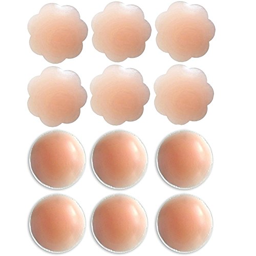 U-pretty 6pairs of pack plum reusable adhesive silicone…