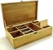 cookbook people Multikeep Adjustable Tea Box 128 Tea Bag Storage Organizer Bamboo Latching Lid (Blank Lid)