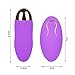 Sex Toy for Women,PPW Vibrating Egg with Remote Control,Powerful Vibrator for Clitoris Stimulation,10 Vibrations,Silicone,Waterproof Adult Toy Purple (Purple-1)