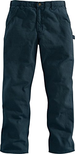 Carhartt Men's Washed Duck Work Dungaree Utility Pant B11 (Midnight 01, 30)