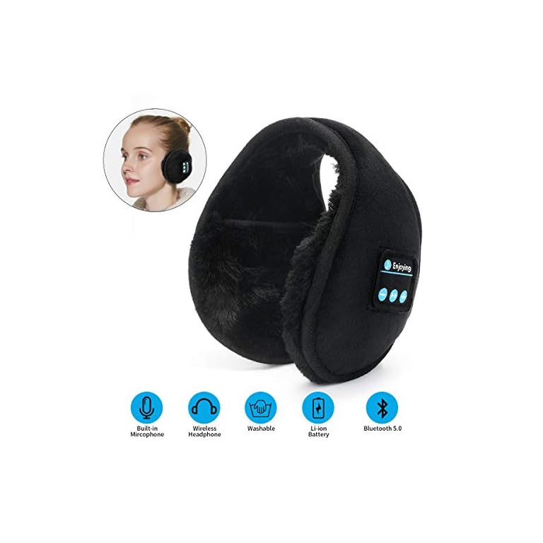 Bluetooth Earmuffs Headphones Ear Warmers，ERNSTING Bluetooth 5.0