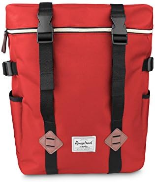 Laptop Backpack with Multi-compartement by Rangeland, Lightweight Roomy Convenient Backpack for Travel Hiking College School(Red)