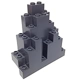Lego Parts: Mountain Brick 3 x 8 x 7 Rock Panel Triangular (LURP) (DBGray)