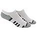 adidas Women's Climalite II No Show Sock (2-Pair), White/Medium Lead/Black/Aluminum 2 Marl, Size 5-10