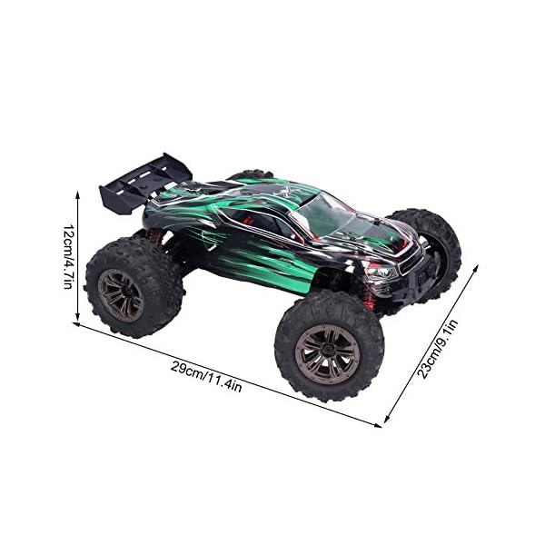 VGEBY RC Car, 1:16 RC Car Offroad RC Rennwagen Elektro Hobby Buggy Spielzeugauto für Erwachsene und Kinder(Grün) – Bild 3