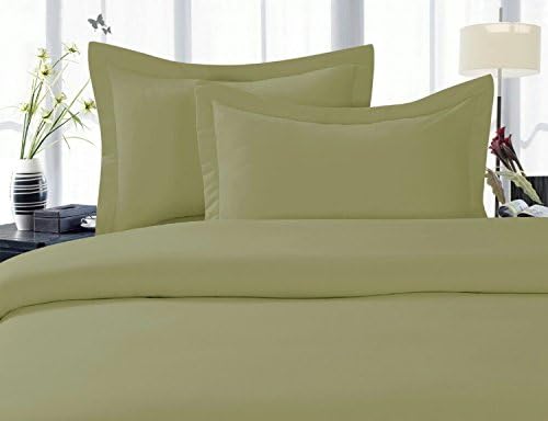 Elegance Linen ® 1200 Thread Count Egyptian Quality Luxury Super Soft WRINKLE FREE 4-Piece Sheet Set , Deep Pocket - King Green