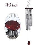 Kingstar 27 Metal Tube Outdoor Wind Chime, Wood Bronze Windchime Wind Noisemakers Amazing Grace Tuned Wind Chimes for Garden, Yard,Patio and Home Decor