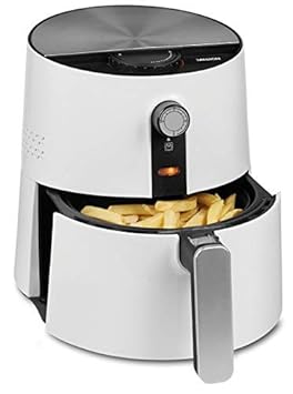 MEDION Heißluftfritteuse 1400 Watt, 2,5 Liter, ölfreies Frittieren ohne Fett, Temperaturkontrolle bis 200°C, MD 17769, weiß