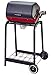 Americana Electric Cart Grill with wire shelf, Satin Black
