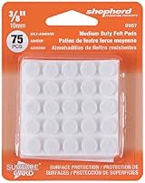 Felt Gard 10mm Self-Adhesive Felt Furniture Pads 75-Pack White Noise Dampening view 11