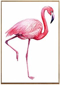 Yeshi Modern Flamingo Animal Painting Decorative Picture Home Wall Art Decor Poster - 50cm x 70cm