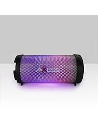 Altavoz vibrante AXESS bluetooth HiFi plus color negro con luces LED rojas. Rosado