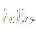 Umbra Wire Wall Decor, Hello, Brass