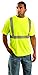 OccuNomix LUX-SSETP2B-Y2X Classic Standard Short Sleeve Wicking Birdseye T-Shirt, Class 2, 100% ANSI Wicking Polyester Birdseye, 2X-Large, Yellow (High Visibility)