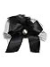 Mini Top Hat Fascinator Hair Clip Bow Feather Pearl Dancers Burlesque Showgirl Black