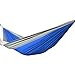 Camping Hammock Set for 2 Persons Blue/Grey - Indoor and Outdoor Hanging Kits - Ultra Durable Nylon By BackyardCamping - Portable Bed for Garden, Camp, Backpacking, Outdoor Adventures - Single/Double