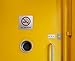 dealzEpic - No Smoking Sign | Self Adhesive Acrylic Sign - 3.95x3.95 inches | Pack of 2 pcs