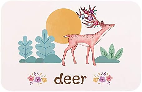 YFXGSTLI Natural Diatom Mud Pad Bathroom Door Suction Pad Household Diatomite Pad Cartoon Animal 30 * 30cm L