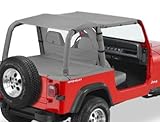 Bestop 52529-15 Safari Bikini Top BLACK DENIM For 1992-95 Jeep Wrangler YJ