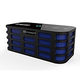 Monstercube CC 6Watt Powerful Sound Dual-Channel Stereo Bluetooth Speakers with Bass Booster Touchpad Control Portable with TF Card Optional Support AUX Line-in - Blue
