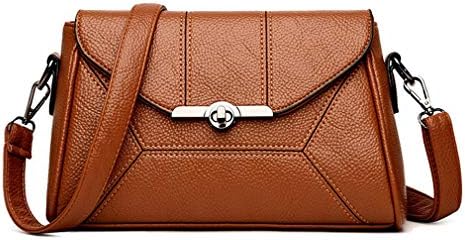 Wild Shoulder Messenger Bag Yellow Brown W25.5H17D9 cm