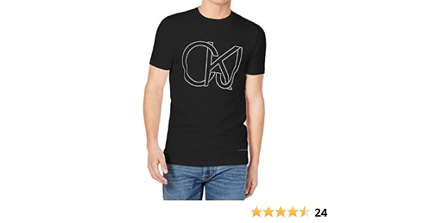 CK Logo Short Sleeve Crew Neck T-Shirt 
