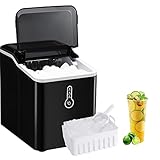 Ice Maker Machine for Countertop, 9 Ice Cubes Ready