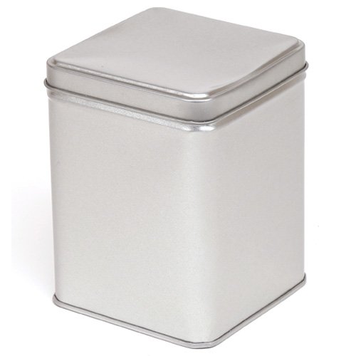 600ml Square Storage Tin + Lid (1 tin) Available in 1, 3 or pack of