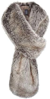 Helen Moore - Loop Faux Fur Scarf, Truffle