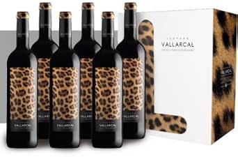 CAJA DE 6 BOTELLAS VINO TINTO VALLARCAL LEOPARD : Amazon.es ...