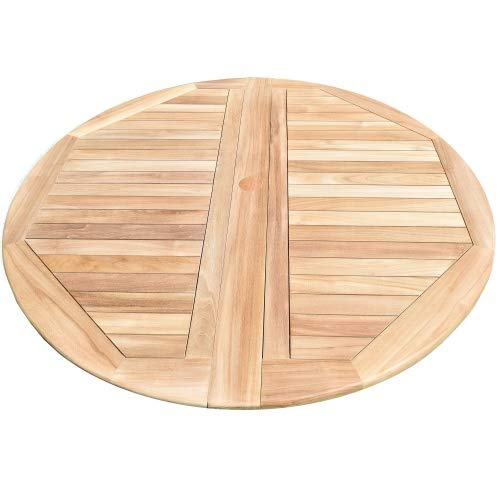 Klapptisch Savona rund Teak Massivholz Durchmesser 150 cm – Bild 7