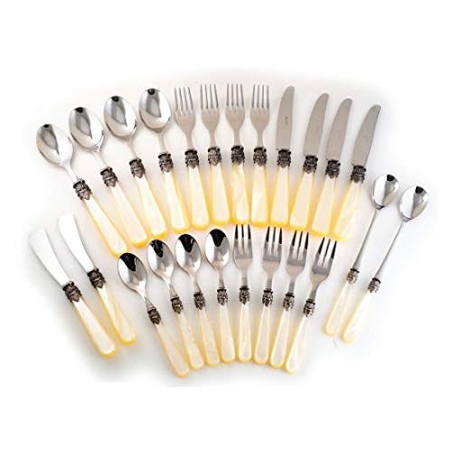 EME CITY 12-Piece Stainless Steel Table Spoons - Made In Italy - Dishwasher Safe