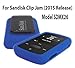 Silicone Skin Case Cover For SanDisk Clip Jam MP3 Player 2015 Release (Model SDMX26), Blue