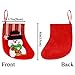 LimBridge Christmas Mini Stockings, 12 Pack 6.25 inches Small 3D Kids Mixed Set, Felt Xmas Tree Santa Claus Snowman Reindeer Gift Card Silverware Holders, Mini Personalized Holiday Treat Bags