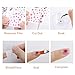 48 Sheets Mixed Nail Art Stickers, AKWOX Nail Art Water Transfer Sticker Home Manicure Decals with Flowers Feather Animal Cat for Women Toenails and Fingernails Decor DIY Nail Tips