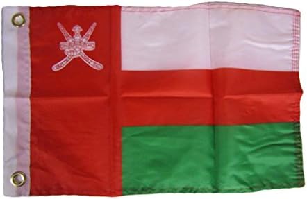 12x18 12"x18" Oman Country Motorcycle Boat Flag Grommets House Banner Double Stitched Fade Resistant Premium Quality