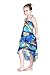 Girl Hawaiian Halter Dress in Blue Sunset