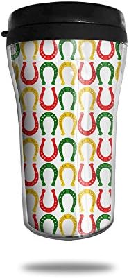 Auh22 Coffee Tumbler Curve Travel Office Mug ABS Lodestone Colorful Repeat Coffee Cup Insulated Carry Hand Cup