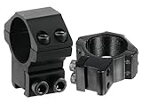 UTG 30mm/2PCs Medium Profile Airgun Rings w/Stop Pin