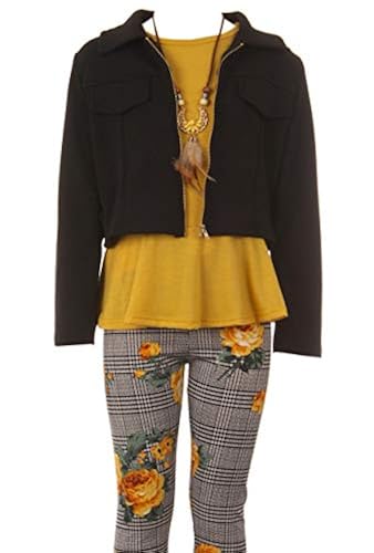 Big Girl Jackets Necklace Shirt Tank Pant Legging Girls Pieces