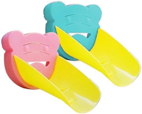 Kid Faucet Extender | Super Fun Faucet Extender and Safe Hand-Washing Solution for Babies Toddler Kids and Children with Cute Tiger Design | Effortless Installation on Sink Handle | Blue Pink