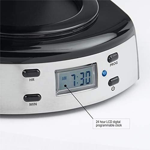 Betty Crocker BC-2809CB Kaffeemaschine für 12 Tassen, Edelstahl, mehrfarbig – Bild 8