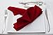 Utopia Kitchen Red Cloth Napkins [12 Pack, 18x18 Inch] Absorbent Cotton Blend Washable and Reusable for Dinner, Restaurant, Lunch, Wedding and Hotel