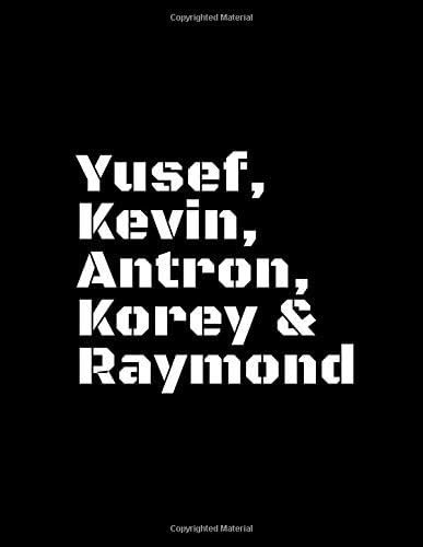 Yusef, Kevin, Antron, Korey & Raymond: Remember The Central Park 5, Dotted Bullet Journal