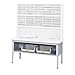 Safco Products 7749GR E-Z Sort Mail Station Sorting Table with Shelf, Gray