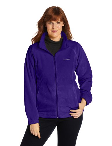 Columbia Women's Plus-Size Benton Springs Full Zip Plus, Hyper Purple, 3X