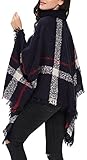 Anmengte Cape Turtleneck Tassel Batwing Cloak Sweater Shawl