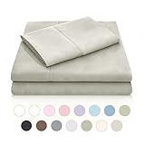 Malouf Fine Linens® 100% Brushed Microfiber Super Soft 3-Piece Luxury Bed Sheet Set, Twin Size, Color Sand - Wrinkle Resistant